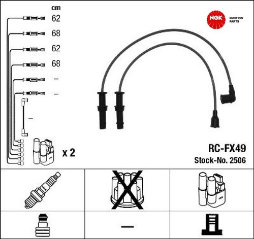 Ngk 2506 zündleitungssatz - 2506,